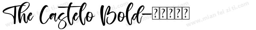 The Castelo Bold字体转换